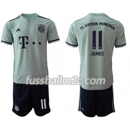 Fußballtrikots FC Bayern München James 11 Kinder Auswärts Trikotsatz 2018-2019